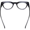imageEyekepper Large Cateye Design Reading Glasses Oversized Readers for Women Reading  Transparent Frame 150Black
