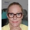 imageEyekepper Large Cateye Design Reading Glasses Oversized Readers for Women Reading  Transparent Frame 150Black