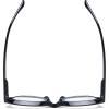 imageEyekepper Large Cateye Design Reading Glasses Oversized Readers for Women Reading  Transparent Frame 150Black