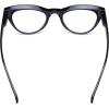 imageEyekepper Large Cateye Design Reading Glasses Oversized Readers for Women Reading  Transparent Frame 150Black
