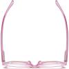 imageEyekepper Large Cateye Design Reading Glasses Oversized Readers for Women Reading  Transparent Frame 150Red