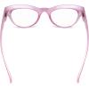imageEyekepper Large Cateye Design Reading Glasses Oversized Readers for Women Reading  Transparent Frame 150Red