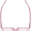 imageEyekepper Large Cateye Design Reading Glasses Oversized Readers for Women Reading  Transparent Frame 150Red