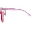 imageEyekepper Large Cateye Design Reading Glasses Oversized Readers for Women Reading  Transparent Frame 150Red