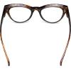 imageEyekepper Large Cateye Design Reading Glasses Oversized Readers for Women Reading  Transparent Frame 150Tortoise