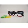 imageEyekepper Large Frame Reading Glasses for Women  Fashionable Readers  Blue 200Red