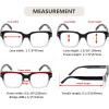imageEyekepper Reading Glasses for Women  Large Frame Ladies Readers  Green 250Red