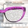 imageEyekepper Reading Glasses for Women Rhinestone Readers Oversize HalfMoon Design Eyeglasses  Blue 250Purple