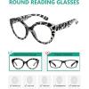 imageEyekepper Round Reading Glasses for Women Large Frame Readers  Pink 175Tortoise