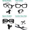 imageEyekepper Square Reading Glasses for Women Large Frame ReadersBlackr2101