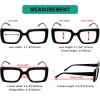 imageEyekepper Square Reading Glasses for Women Large Frame ReadersBlackr2101