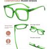 imageEyekepper Square Reading Glasses for Women Large Frame ReadersGreen