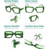 imageEyekepper Square Reading Glasses for Women Large Frame ReadersGreenr2101