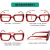 imageEyekepper Square Reading Glasses for Women Large Frame ReadersRedr2101