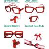 imageEyekepper Square Reading Glasses for Women Large Frame ReadersRedr2101