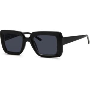 imageEyekepper Square Reading Glasses for Women Large Frame ReadersGrey Lensr2101