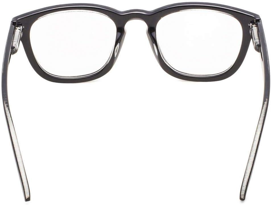 imageEyekepper Reading Glasses Professor Vintage Stylish Square Oversized Readers Men Women AntiBrown 05Black