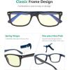 imageEyekepper Classic Vintage Style Reading Glasses BlackBlack Blueblock Blue Light Lens
