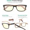 imageEyekepper Classic Vintage Style Reading Glasses BlackBlack Brownblock Blue Light Lens