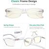 imageEyekepper Classic Vintage Style Reading Glasses BlackTransparentblock Blue Light Lens