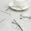 imageEyekepper Frameless Reading Glasses Women  Round Rimless Readers Men Red 2504 Pack MixblackGunmetalSliverGold
