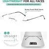 imageEyekepper Frameless Reading Glasses Women  Round Rimless Readers Men Red 250Black