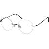 imageEyekepper Frameless Reading Glasses Women  Round Rimless Readers Men Red 250Black