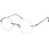 imageEyekepper Frameless Reading Glasses Women  Round Rimless Readers Men Red 250Purple