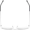 imageEyekepper Frameless Reading Glasses for Men Reading  Rectangle Rimless Reader Eyeglasses Black 225Silver