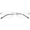 imageEyekepper Frameless Reading Glasses for Men Reading  Rectangle Rimless Reader Eyeglasses Black 225Silver