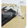imageEyekepper Frameless Reading Glasses for Men Reading  Rectangle Rimless Reader Eyeglasses Black 225Silver