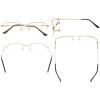 imageEyekepper Mens Womens Reading Glasses Bendable Titanium Memory Readers1704gold