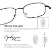 imageEyekepper Mens Womens Reading Glasses Bendable Titanium Memory ReadersBlack
