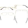imageEyekepper Mens Womens Reading Glasses Bendable Titanium Memory ReadersGold