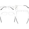 imageEyekepper Mens Womens Reading Glasses Bendable Titanium Memory ReadersSilver