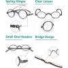 imageEyekepper Oval Round Reading Glasses Women Men Small Vintage Reader Eyeglasses Mini with Spring HingesGrey
