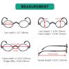 imageEyekepper Oval Round Reading Glasses Women Men Small Vintage Reader Eyeglasses Mini with Spring HingesGrey