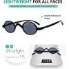 imageEyekepper Oval Round Reading Glasses Women Men Small Vintage Reader Eyeglasses Mini with Spring HingesGrey Lens