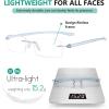 imageEyekepper Reader Small Lens Rimless Reading Glasses Men WomenBlue Arm