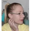 imageEyekepper Reader Small Lens Rimless Reading Glasses Men WomenBrown Arm