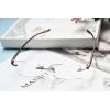 imageEyekepper Reader Small Lens Rimless Reading Glasses Men WomenBrown Arm