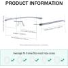 imageEyekepper Reader Small Lens Rimless Reading Glasses Men WomenGrey Arm