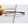 imageEyekepper Reader Small Lens Rimless Reading Glasses Men WomenTortoise Arm