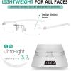 imageEyekepper Reader Small Lens Rimless Reading Glasses Men WomenTransparent Arm