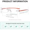 imageEyekepper Reader Small Lens Rimless Reading Glasses Men WomenTransparent Arm