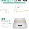 imageEyekepper Reader Small Lens Rimless Reading Glasses Men WomenYellow Arm