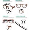 imageEyekepper Reading Glasses Professor Vintage Stylish Square Oversized Readers Men Women AntiBrown 05Antibrown