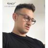 imageEyekepper Reading Glasses Professor Vintage Stylish Square Oversized Readers Men Women AntiBrown 05Antibrown