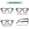 imageEyekepper Reading Glasses Professor Vintage Stylish Square Oversized Readers Men Women AntiBrown 05Antigrey