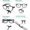 imageEyekepper Reading Glasses Professor Vintage Stylish Square Oversized Readers Men Women AntiBrown 05Black
